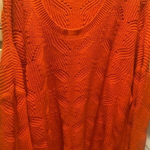 Torrid Size 5 Orange Ponte Knit Sweater Women’s Plus Size 5x